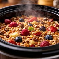 Muesli in a Slow Cooker Crock Pot