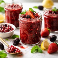 Mulberry Strawberry Freezer Jam