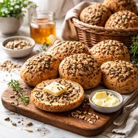 Multiseeded Multigrain Bread or Rolls