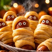 Mummy Dogs or Is That Mommy Babies Halloween Baby Shower