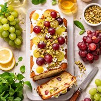 Muscat Wine Sweet Cake with Grapes