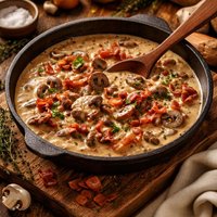 Mushroom and Bacon Sauce