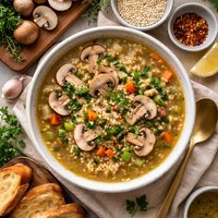 Mushroom and Barley Soup Belarus