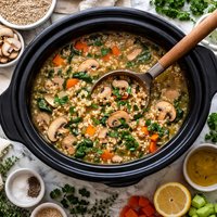 Mushroom and Barley Soup Crock Pot