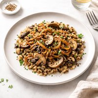 Mushroom and Caramelized Onion Wild Rice