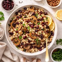 Mushroom and Cranberry Rice