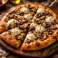 Mushroom and Ricotta Pizza