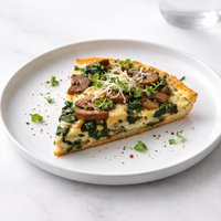 Mushroom and Spinach Frittata with Smoked Gouda