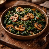 Mushroom and Spinach Side Dish