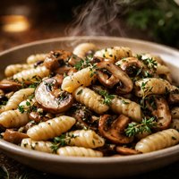 Mushroom and Thyme Cavatelli