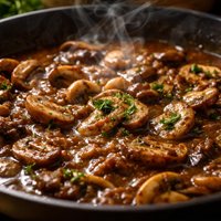 Mushroom and Wine Steak Sauce