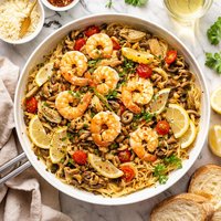 Mushroom Artichoke Shrimp Scampi