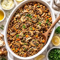 Mushroom Barley Casserole