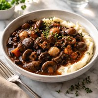 Mushroom Bourguignon