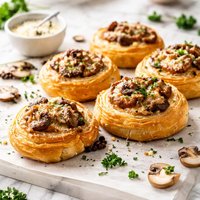 Mushroom Cheese Puff Spirals