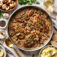 Mushroom Chops and Gravy