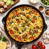 Mushroom Leek Frittata
