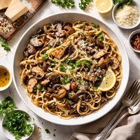 Mushroom Linguine
