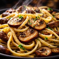 Mushroom Linguini