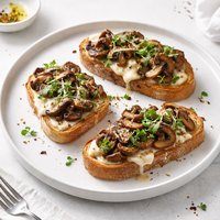 Mushroom Mozzarella Bruschetta