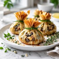 Mushroom N Gorgonzola Bundles