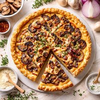Mushroom Onion Quiche