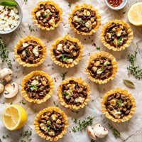 Mushroom Phyllo Tartlets