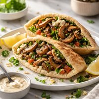 Mushroom Pita Pockets
