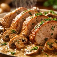 Mushroom Pork Tenderloin