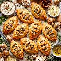 Mushroom Puff Pasties a K a Footballs