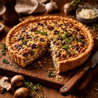 Mushroom Quiche or Gratin Adapted from Julia Child