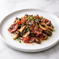 Mushroom Salami Grill