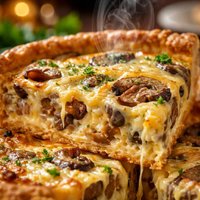 Mushroom Swiss Cheese Quiche