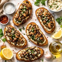 Mushroom Toast Tapas