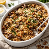 Mushroom Walnut Au Gratin