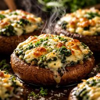 Mushrooms Florentine