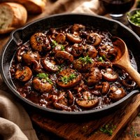 Mushrooms in Red Wine Sauce