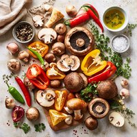 Mushrooms Peppers