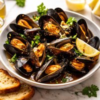 Mussels in Guinness Garlic