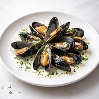 Mussels in Herbed Cream Sauce
