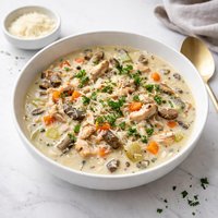 Must Love Cheese Chicken Wild Rice Soup