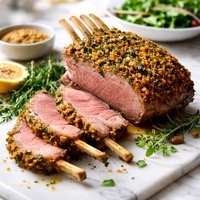 Mustard and Herb Crusted Lamb Rack
