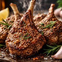 Mustard and Wine Marinated Lamb Chops