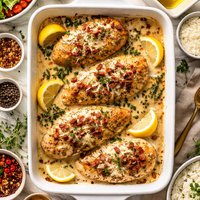 Mustard Baked Creme Chicken