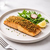 Mustard Crusted Salmon for the Toaster Oven