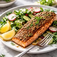 Mustard Grilled Scandinavian Salmon