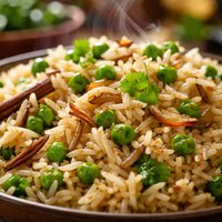 Mutter Pulao Rice Pilaf with Peas