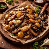 My Best Steak Side Dish with Vidalias Shallots Portabellas