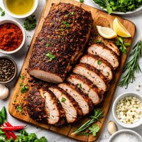 My Favorite Nearly Non Fat Spice Rubbed Pork Loin Roast