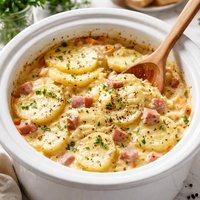 My Favourite Crock Pot Ham and Scalloped Potatoes